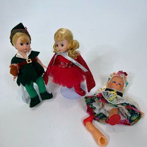 Madame Alexander Peter Pan, Little Devil Lot of 3 Vintage Dolls